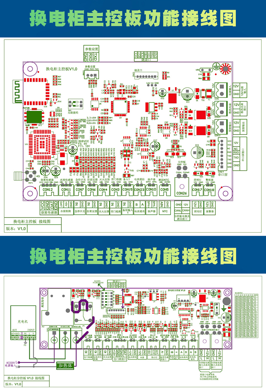 電瓶車共享電池換電柜主控板 現貨速發 支持定制開發 智能小程序
