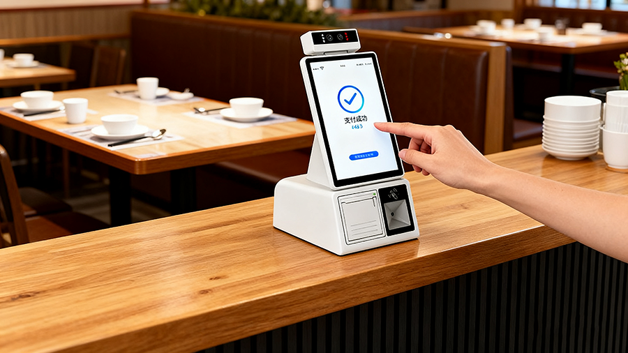 博奧智能多功能桌面智能終端-集成收銀支付身份識別高速打印數據同步